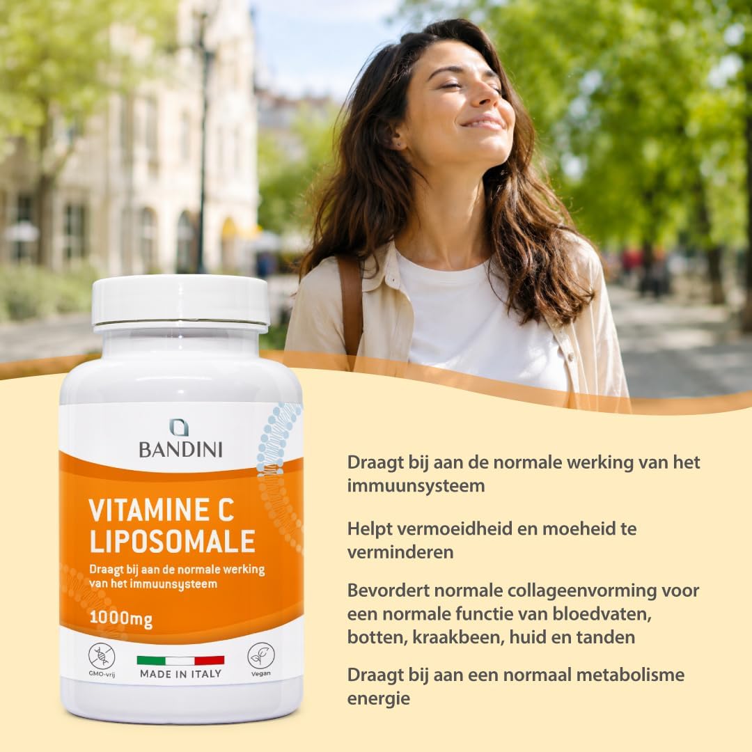 Detalle 2 de Bandini liposomale vitamine C 1000 mg, 180 vegan capsules