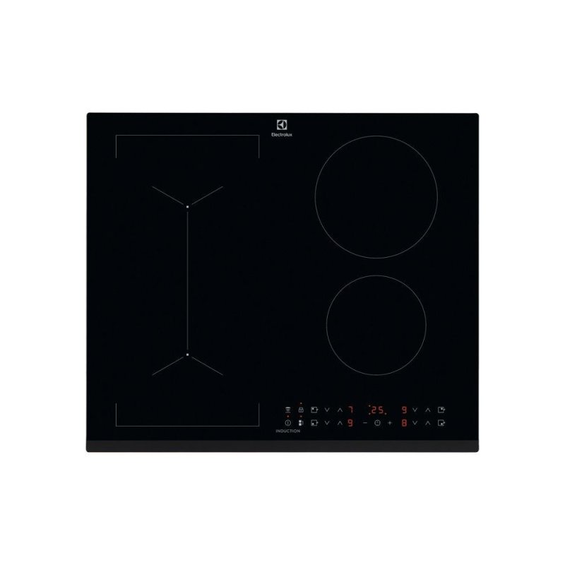 Detalle de Electrolux LIV6343: placa de inducción 60 cm con 4 zonas, Bridge y Hob2Hood