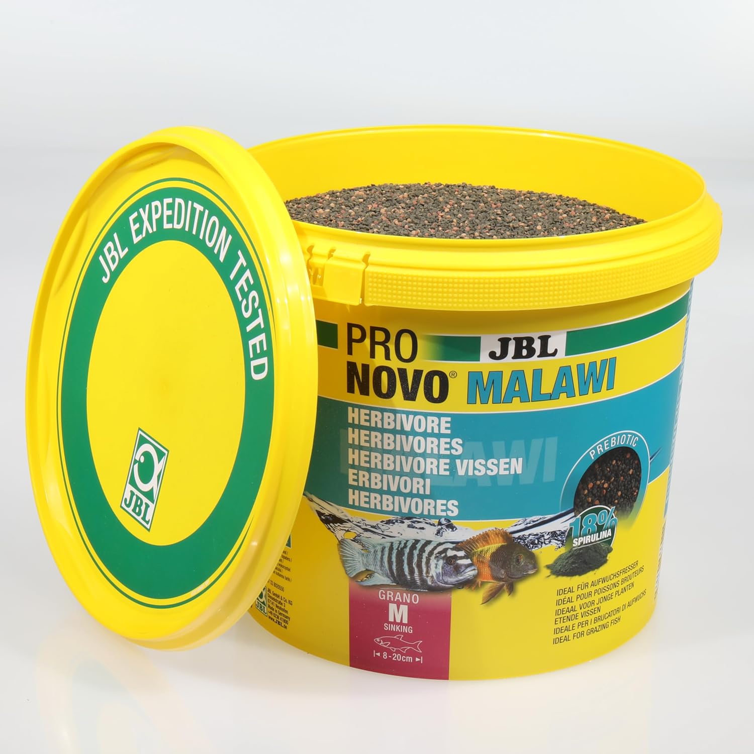 Thumbnail 3 de JBL PRONOVO MALAWI GRANO – Hauptfutter für Buntbarsche 8–20 cm (Größe M, 5,5 L)