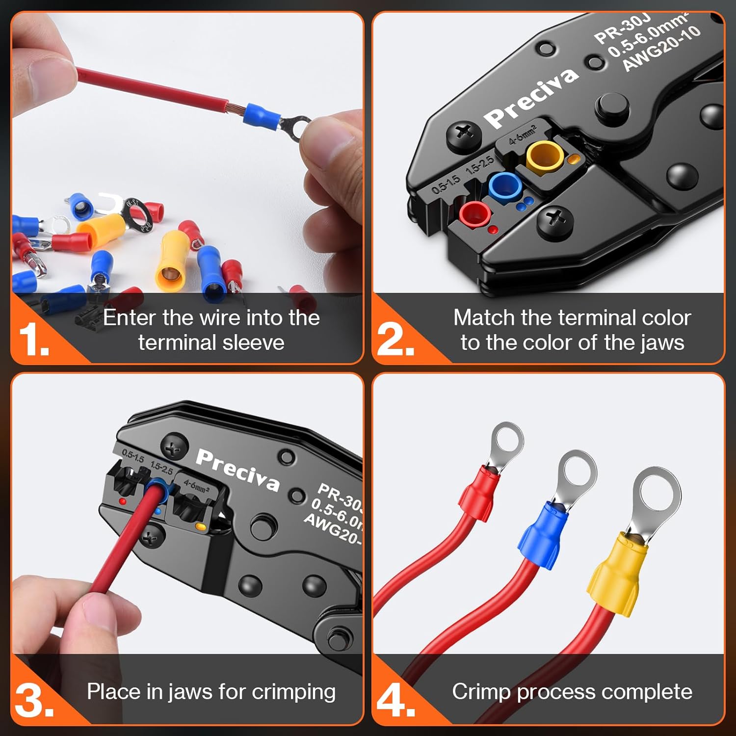 Thumbnail 4 de Crimpzange Set mit 425 Kabelverbindern