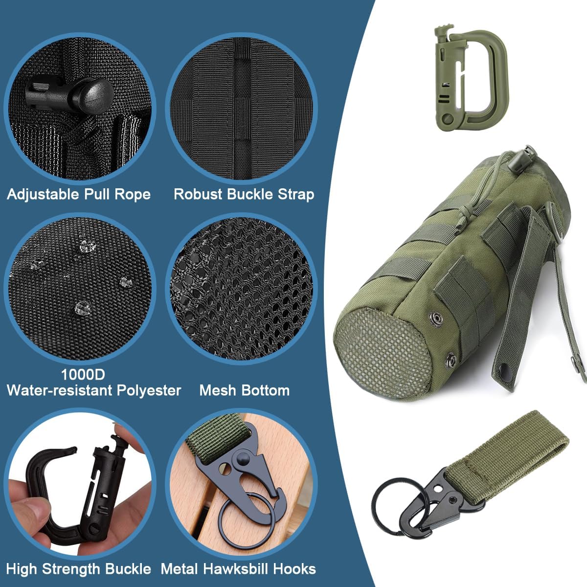 Detalle 2 de MUCHER Molle bag 3 Pack tactical EDC