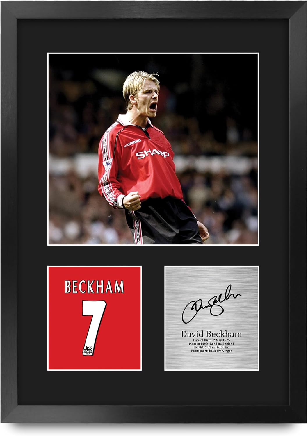 Thumbnail 6 de HWC Trading FR A3 David Beckham framed signed autograph photo (330x445mm) for football fans