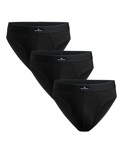 Detalle de DANISH ENDURANCE Calzoncillos Hombre Slip de Algodón – Pack 3 o 6, Negro, Talla M