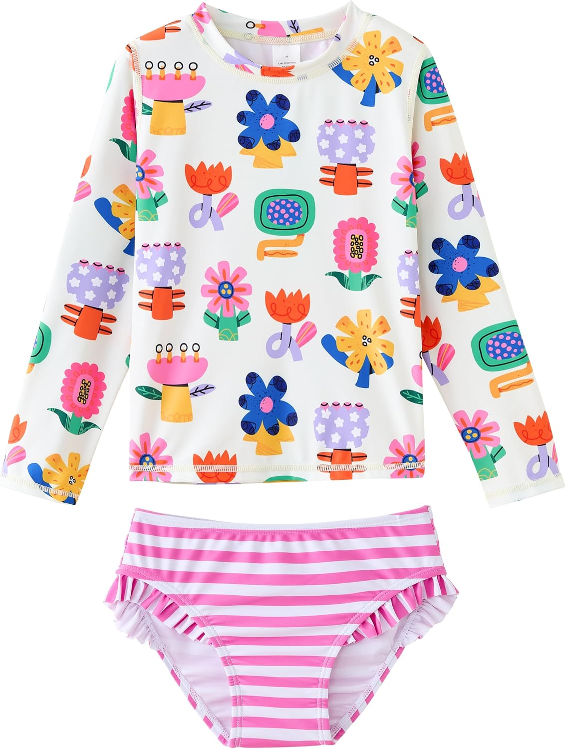 Thumbnail 6 de UMELOK Toddler and Little Girls Rash Guard Sets with Bikini Bottoms Swimwear