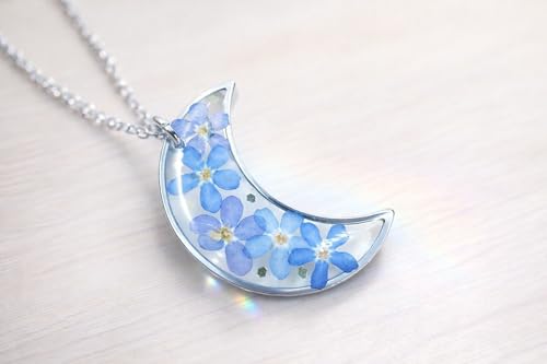 Thumbnail 1 de Generico BeFloral, collana donna con luna, fiori veri e ciondolo dorato