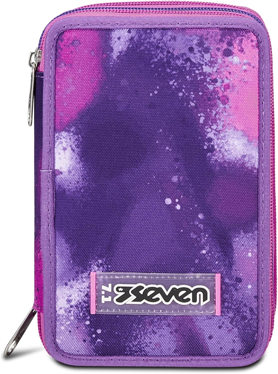 Thumbnail 5 de Seven Trousse Scolaire 3 Zip - Rose Violet Fuchsia (Bubble Street) avec Porte-stylo et matériel inclus
