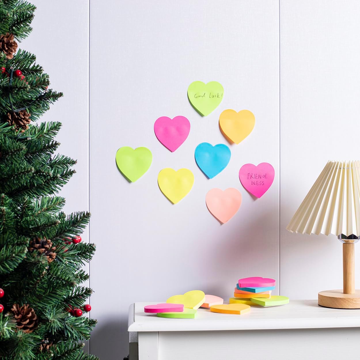 Thumbnail 4 de Wowivy 12 Pack Heart Sticky Notes (3 x 3 inches) – bright self-stick pads with clean removal