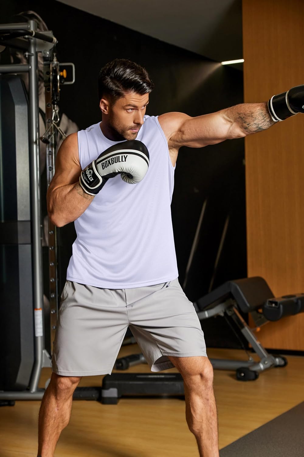 Thumbnail 6 de COOFANDY Men's Quick-Dry Mesh Workout Tank Top with Reflective Details