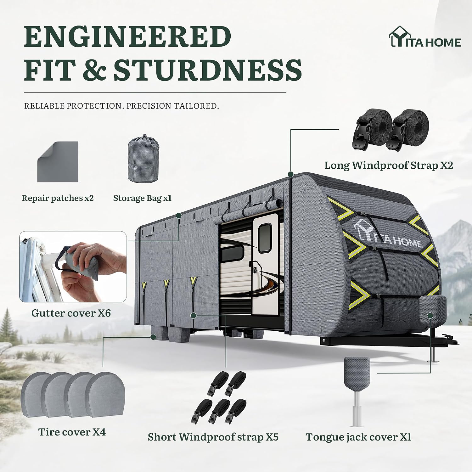 Detalle de YITAHOME Travel Trailer Cover 24–27FT