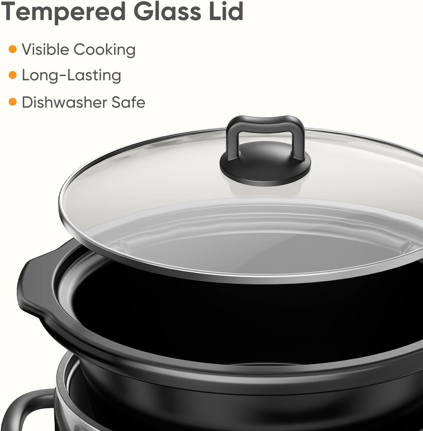 Detalle de NEWBULIG Slow Cooker 8-Quart