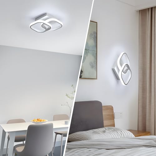Thumbnail 2 de Osairous Plafón LED para Techo 22W 2550LM – Luz fría 6500K, diseño cuadrado moderno para dormitorio, baño y pasillo