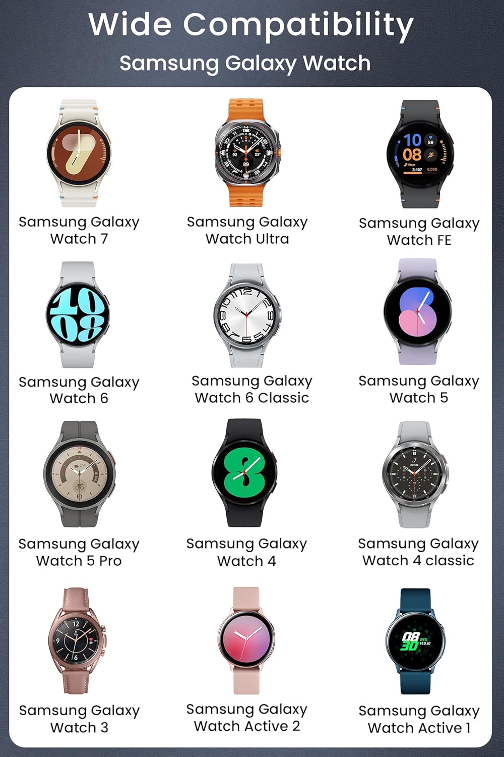 Thumbnail 1 de Yaekea USB-C Charging Cable for Samsung Galaxy Watch (Compatible with Galaxy Watch 3–7 and Active series)