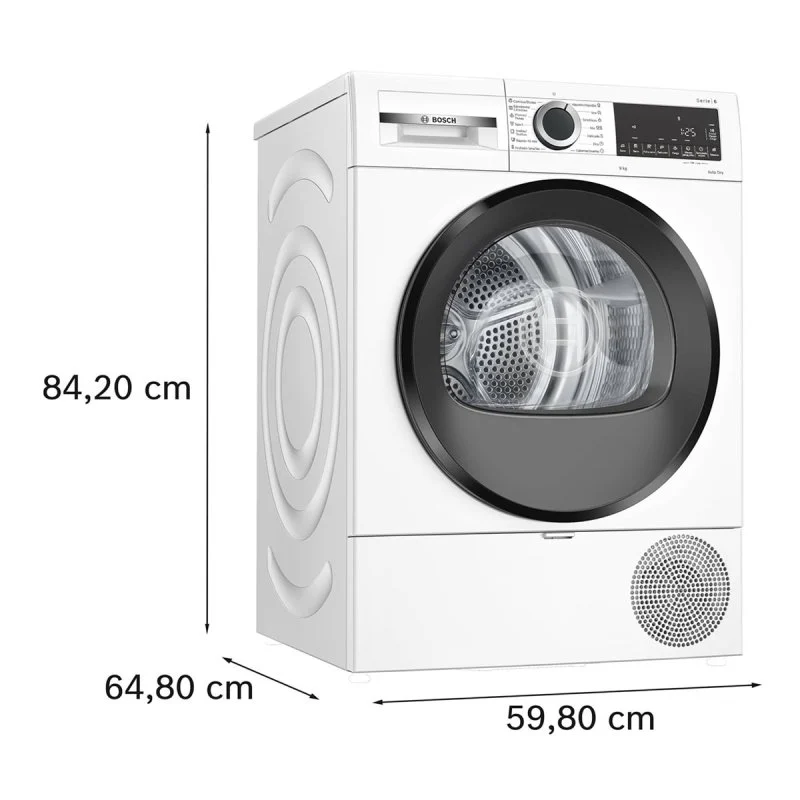 Detalle 2 de Bosch WQG243D0ES secadora 9 kg