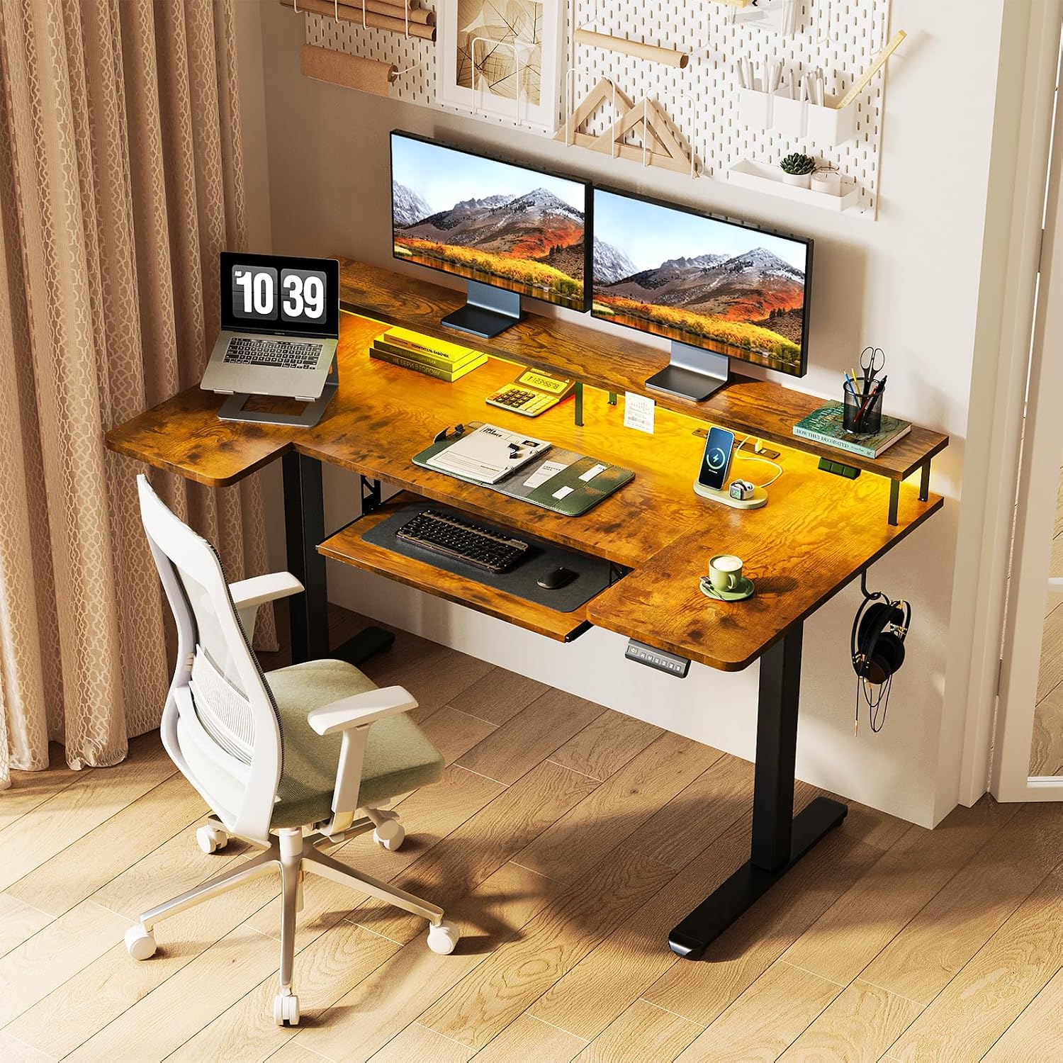Thumbnail 1 de OffiGo U-Shaped Standing Desk, 55 Inch
