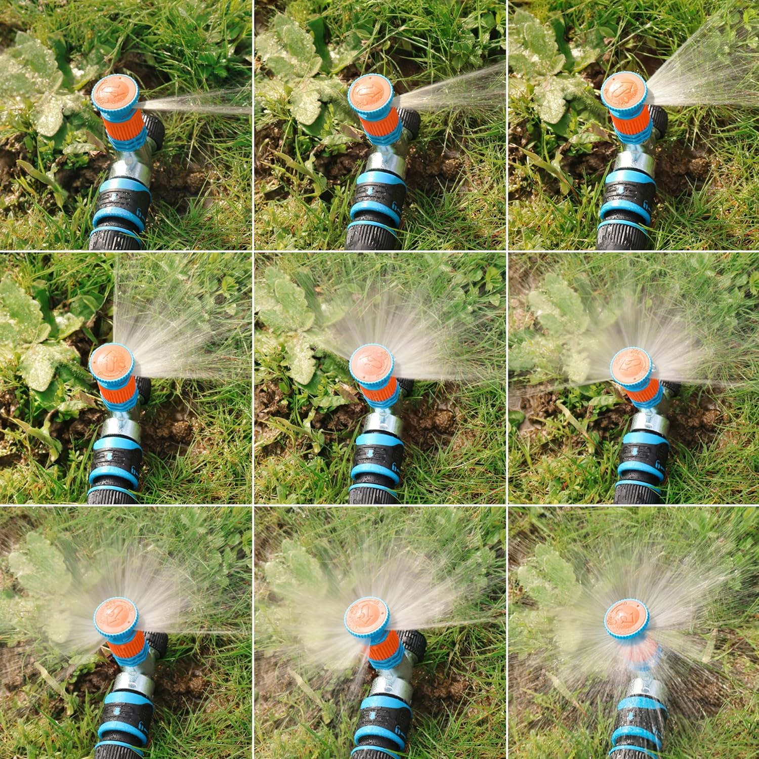 Thumbnail 3 de Irrigatore Giardino Circolare su Picchetto GRÜNTEK: regolabile in settori da 5° a 360° per prato e giardino