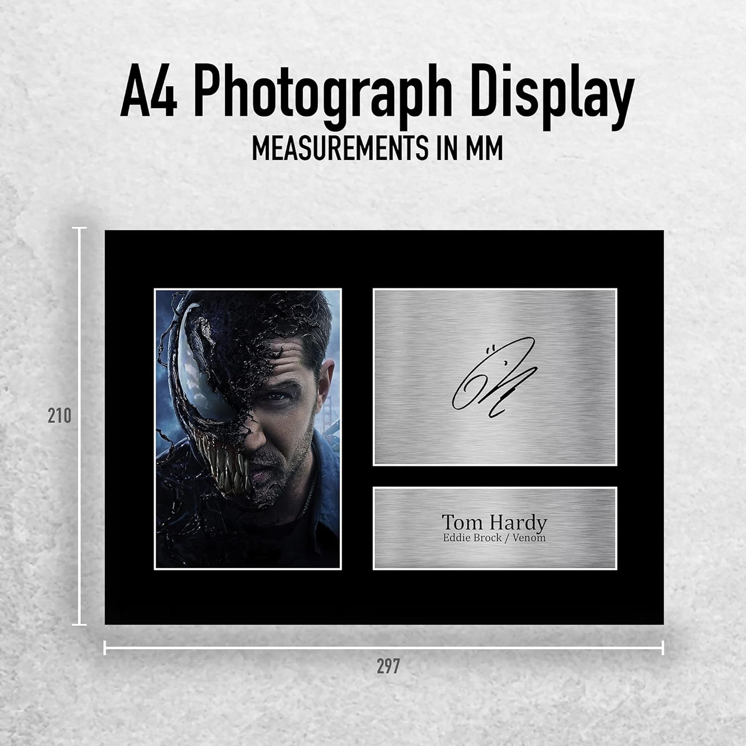 Thumbnail 1 de HWC Trading A4 Tom Hardy Venom signed autograph picture for movie memorabilia fans