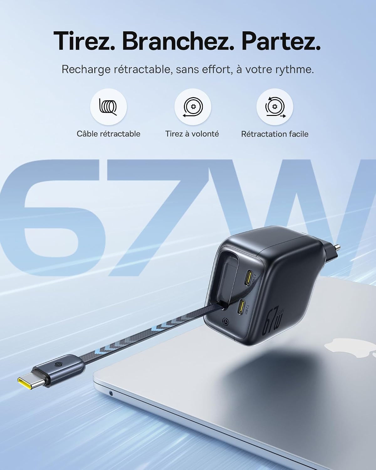 Thumbnail 2 de Baseus Enercore Chargeur USB C 67 W