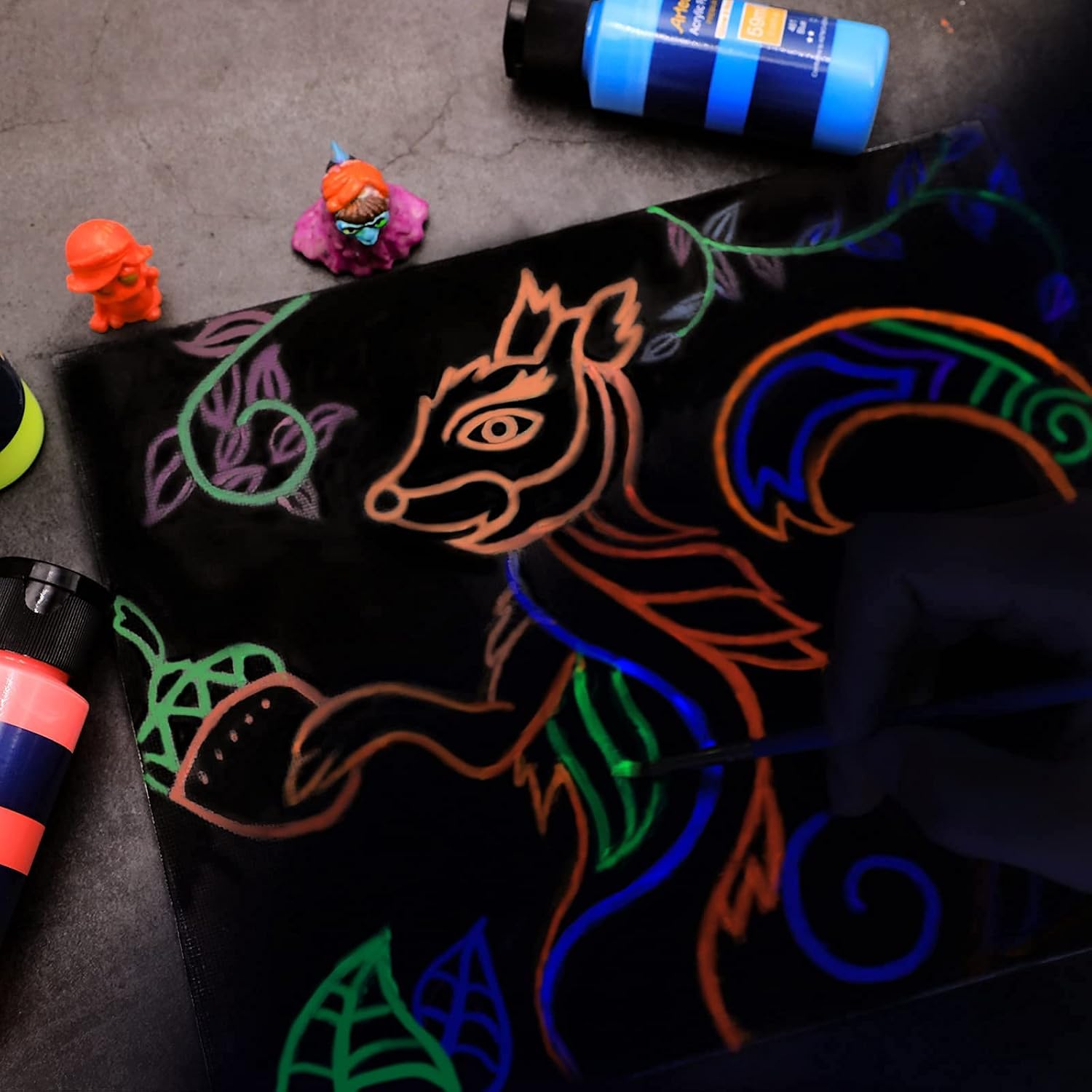 Thumbnail 6 de Artecho pinturas acrílicas fluorescentes 6×59 ml