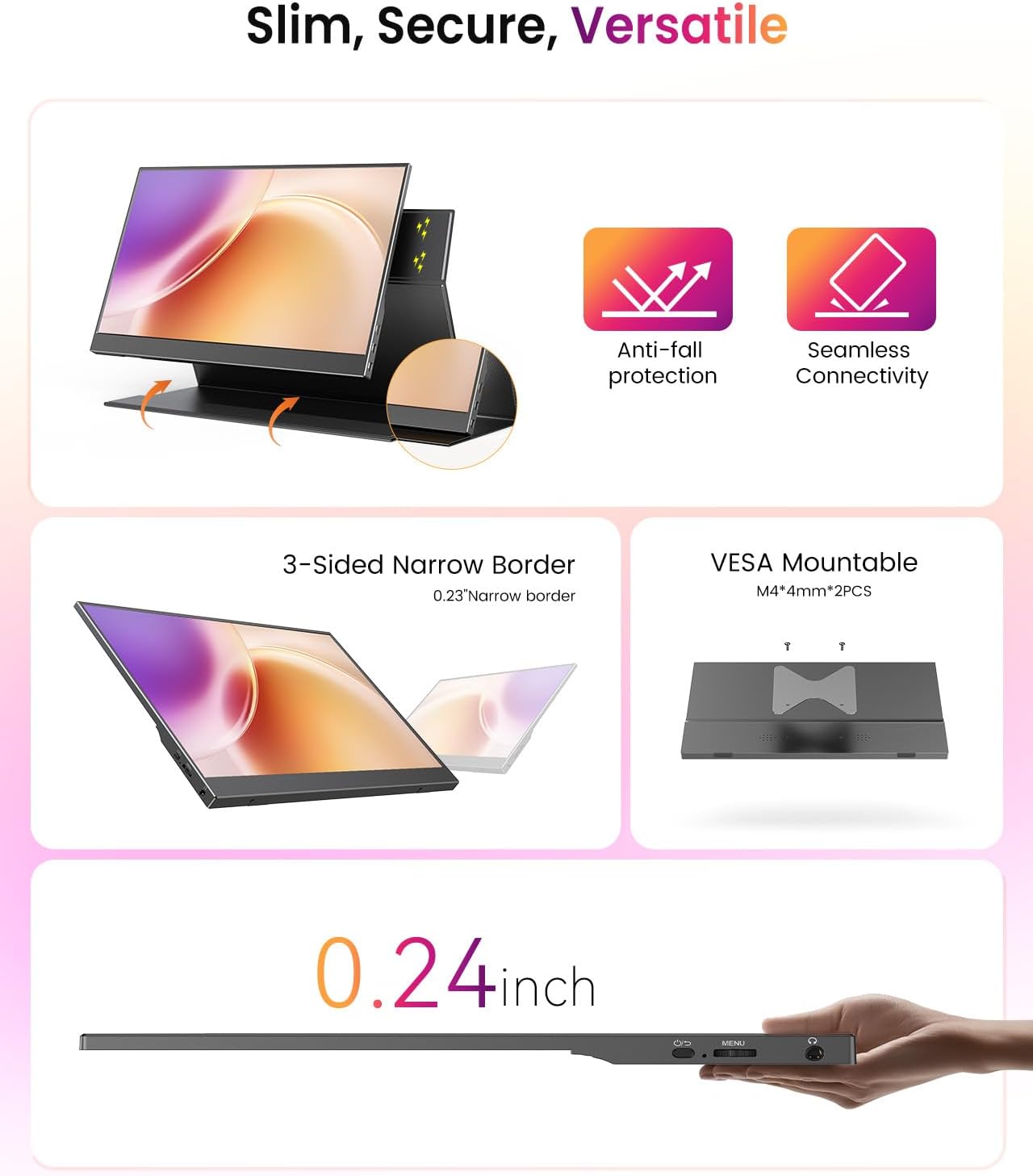 Thumbnail 4 de UPERFECT Upgrade 15.6" portable monitor 1080P IPS