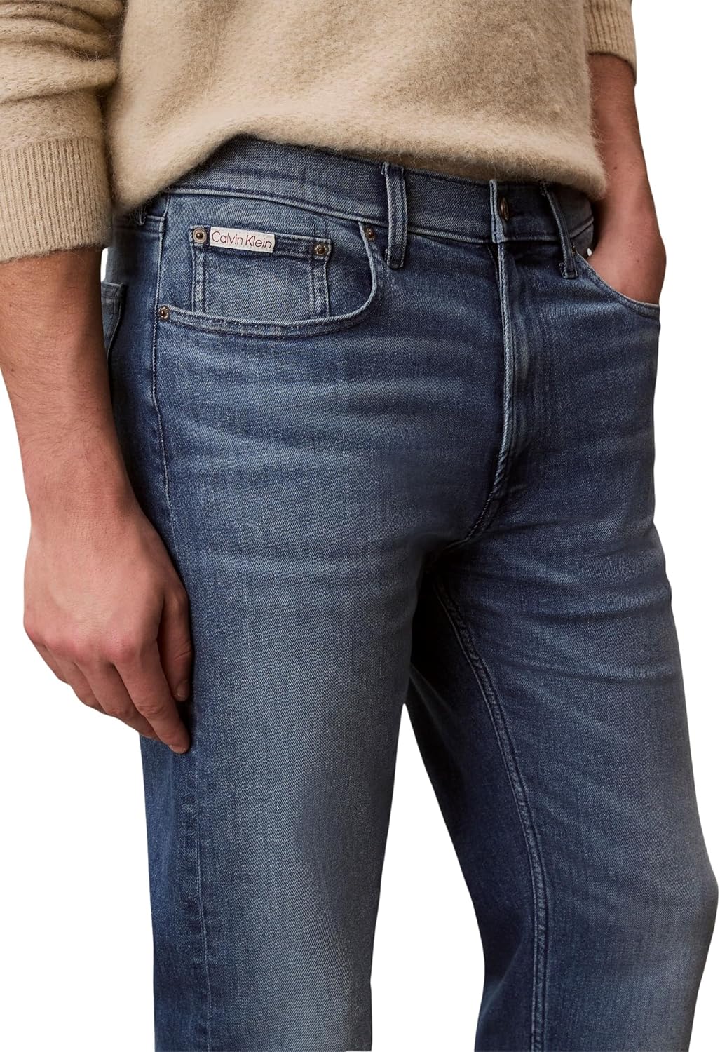 Detalle de Calvin Klein Men's Jeans: daily denim with a timeless, unisex fit