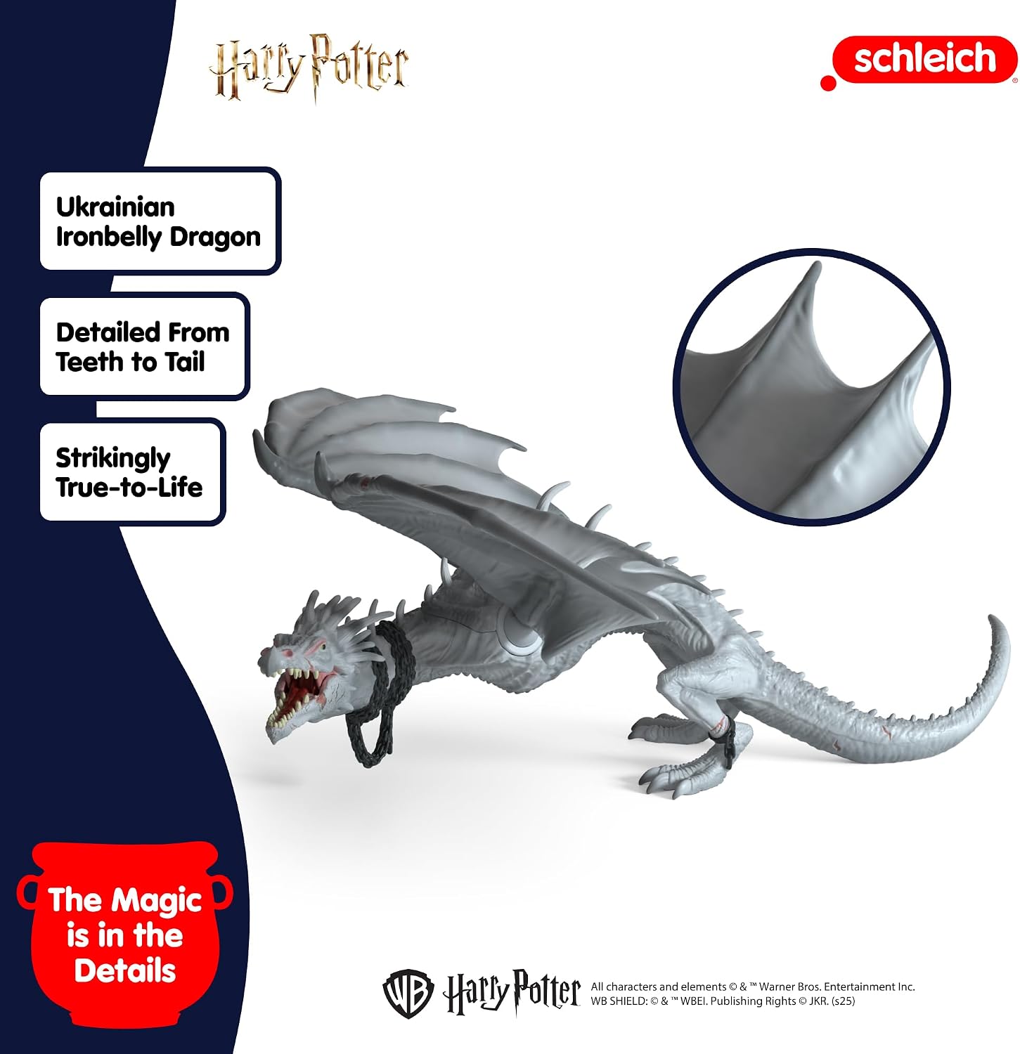 Detalle de Schleich 13995 Ukrainian Ironbelly 30 cm