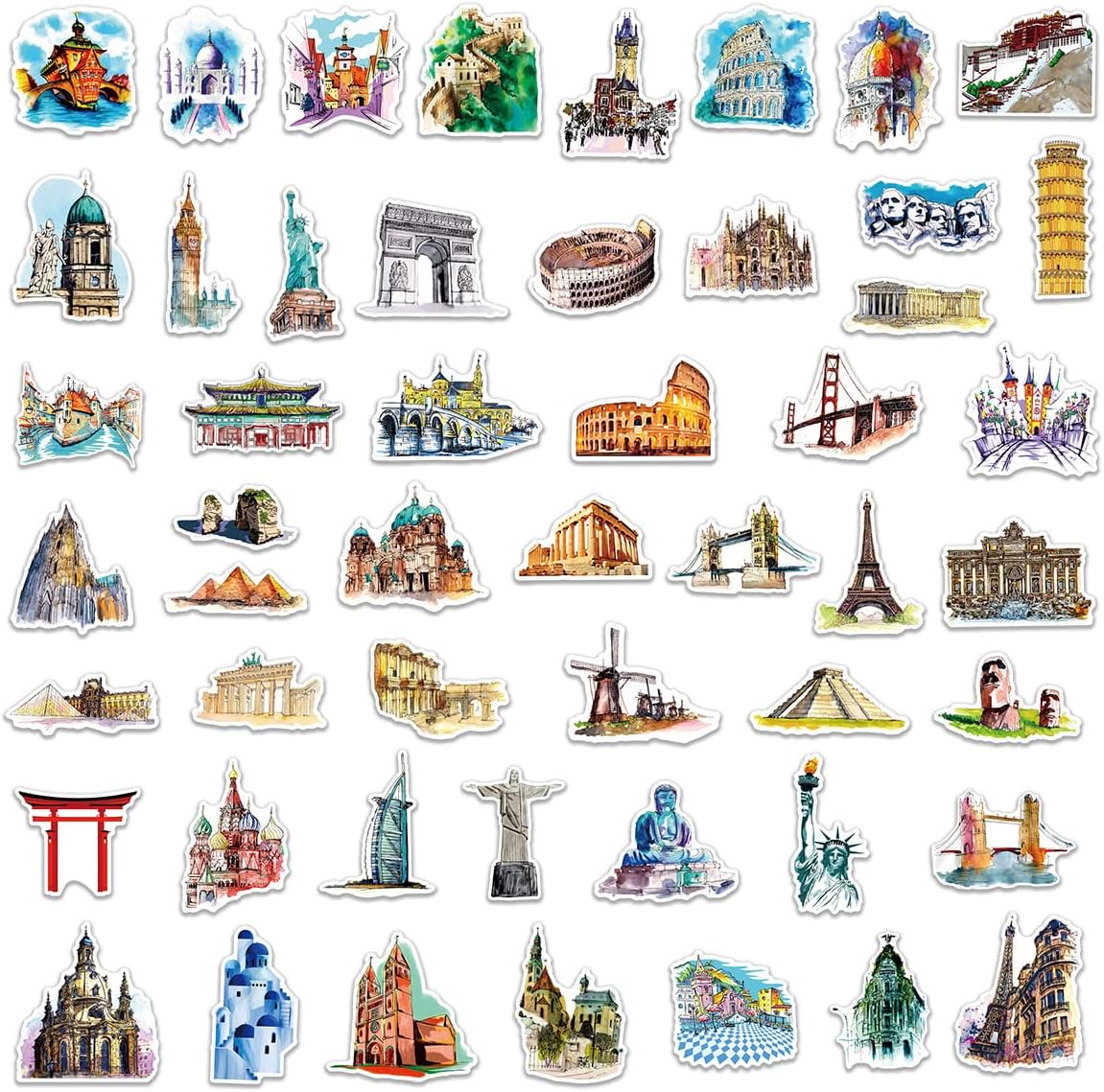 Detalle 2 de Architecture Stickers, 50-Pack