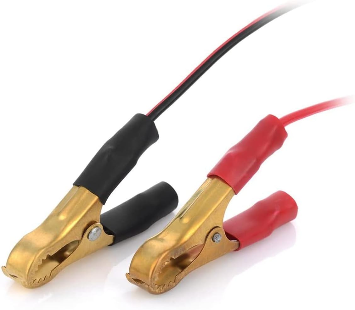 Detalle de 2M 12V Car Cigarette Lighter Extension Cable with 25A Fuse and Copper Crocodile Clips