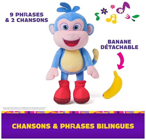 Detalle de Dora - Peluche Interactive Babouche 35 cm (bilingue)