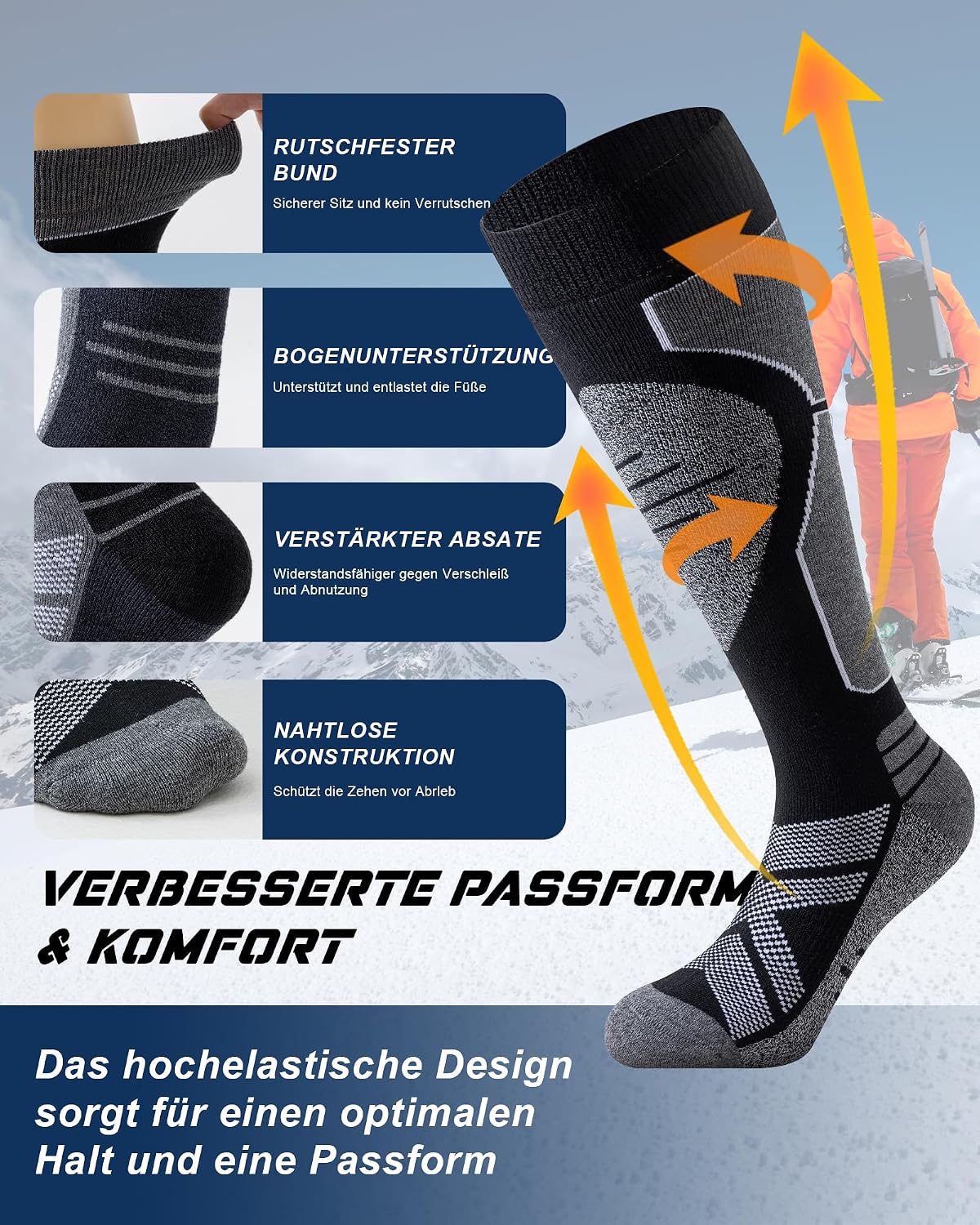 Detalle de Niorasen Skisocken 2 Paar