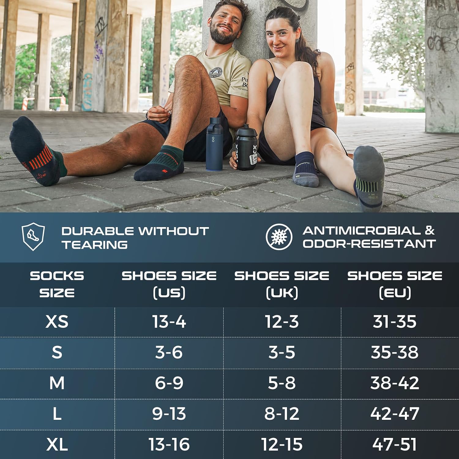 Thumbnail 5 de Coolmax Anti-Blister Cushioned Running Socks 3 Pairs