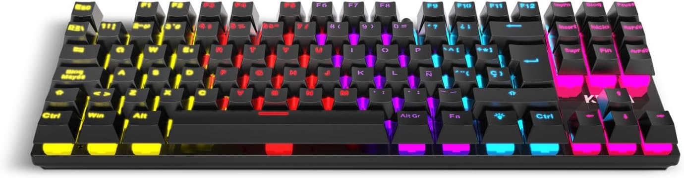 Thumbnail 5 de KROM KERNEL TKL – Clavier mécanique de jeu sans pavé numérique, éclairage LED RGB, layout English