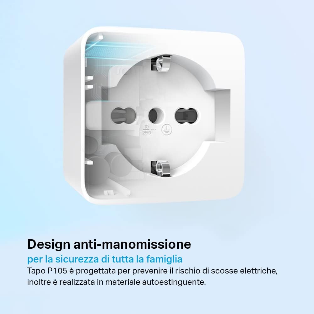 Thumbnail 6 de Tapo P105: Presa Smart Italiana con Wi‑Fi e Controllo Vocale
