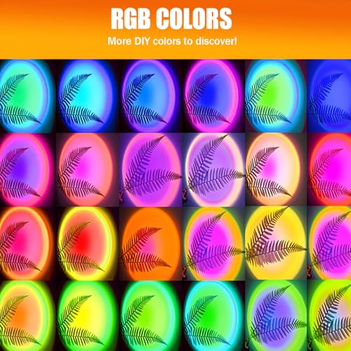 Thumbnail 1 de xoddi Sunset Lamp: 360° Rotating RGB Sunset Glow with App Control