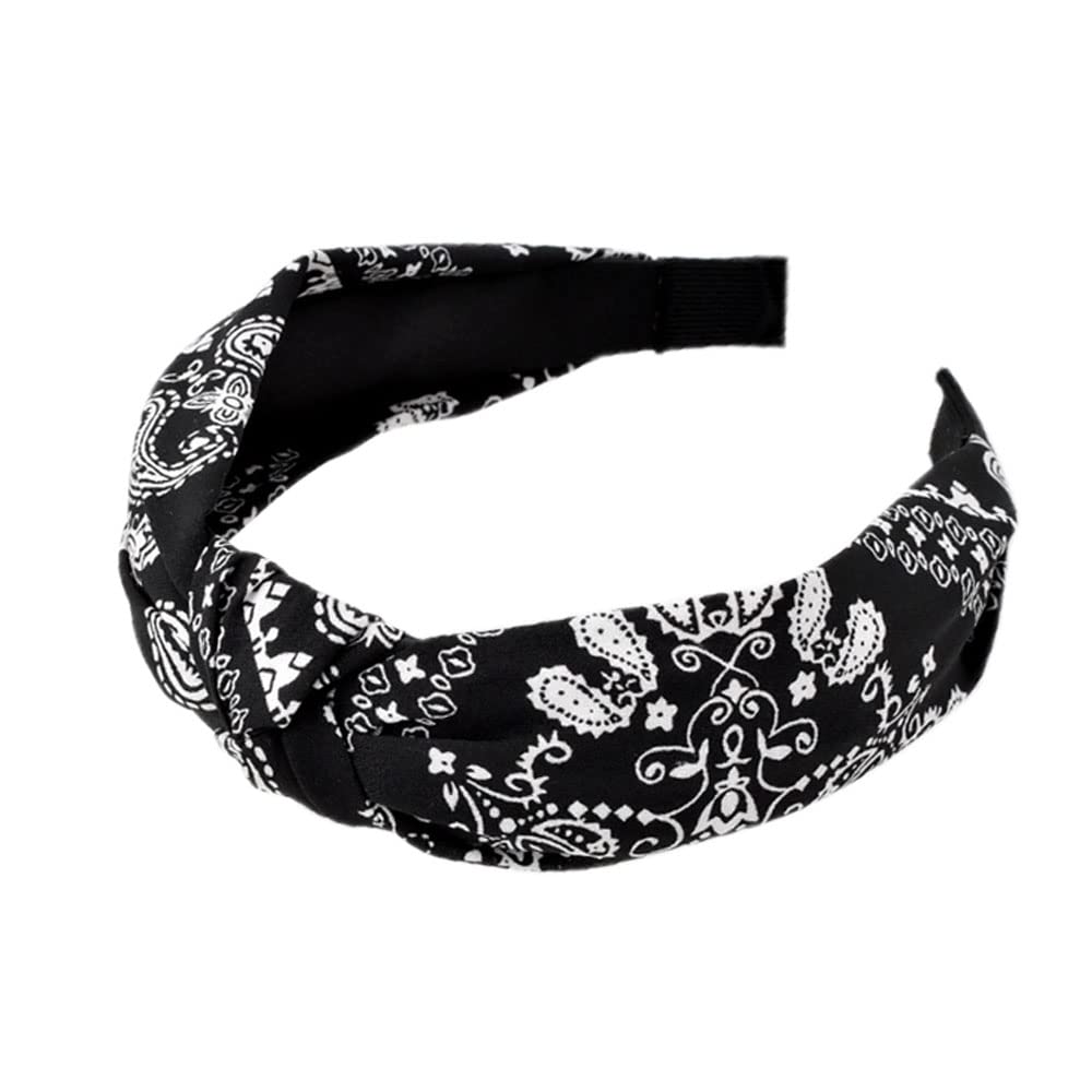 Detalle 1 de HUANMAYE Stirnbänder Boho Wide Knot 4-teilig