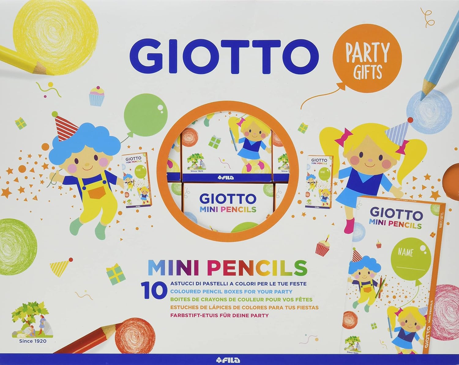 Detalle de GIOTTO PARTY GIFTS GIOTTO TURBO COLOR - 12 astucci da 6 pz: pensierini colorati per feste