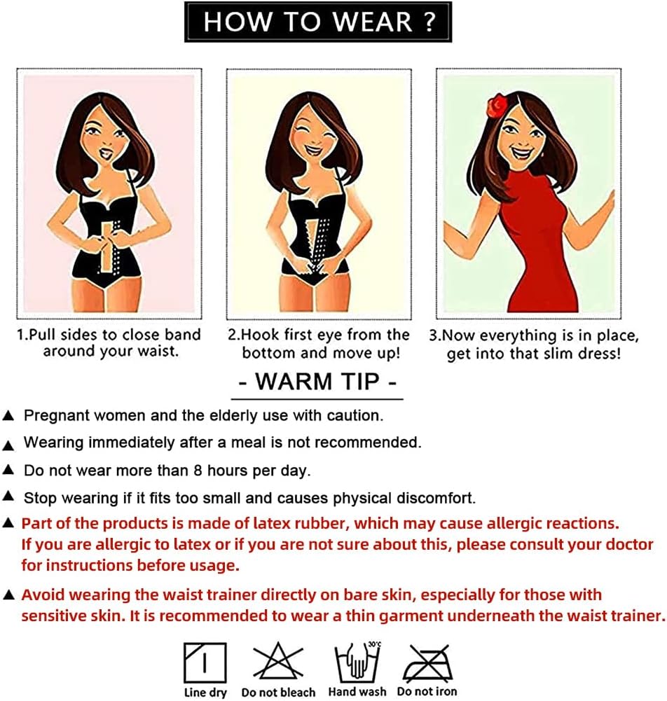 Thumbnail 4 de YIANNA Women's Underbust Latex Sport Girdle Waist Trainer Corset