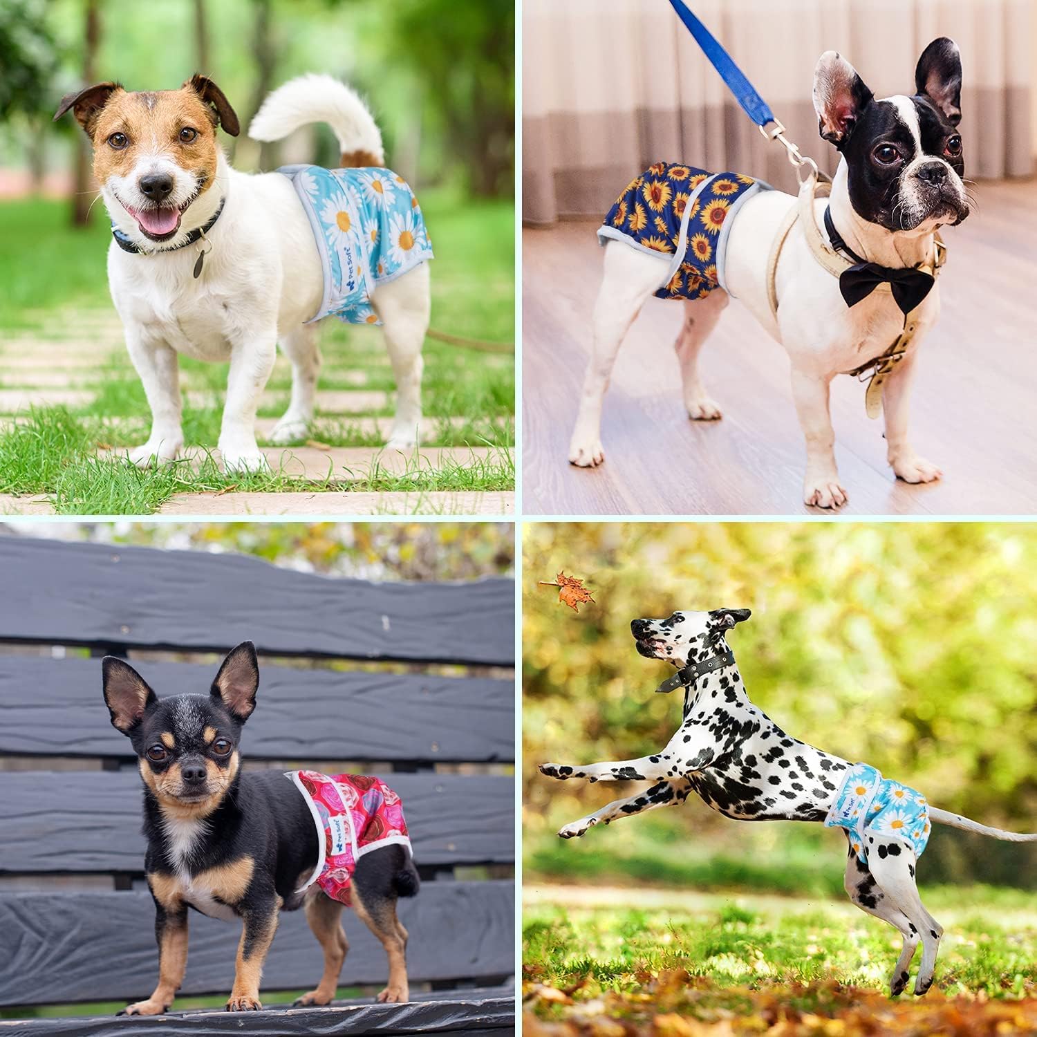 Thumbnail 5 de Pet Soft Dog Nappies Female washable period pants – reusable incontinence & heat nappies, 3-pack