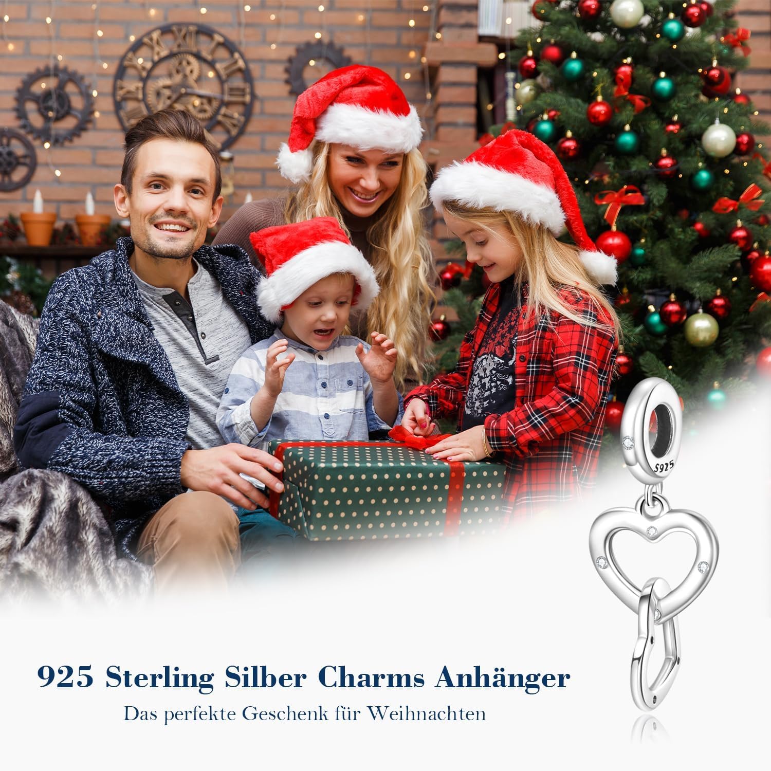 Thumbnail 5 de FLUFLO Charm Anhänger 925 Sterling Silber – kompatibel mit Pandora & europäischen Armbändern