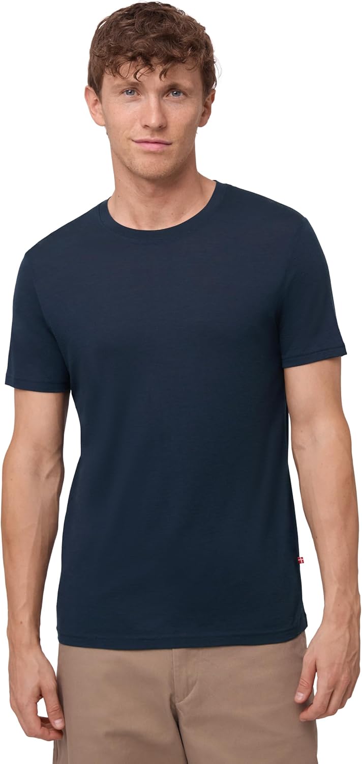 Thumbnail 6 de Danish Endurance 100% Merino Wool T-Shirt for Men (Relaxed Loose Fit) – Dark Green 2-Pack, XXL