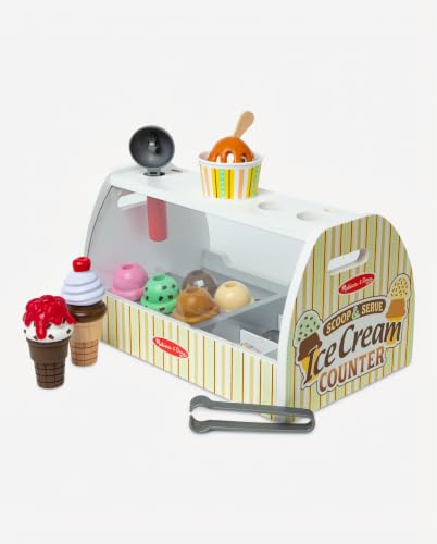 Thumbnail 10 de Melissa & Doug Wooden Scoop & Serve Ice Cream Counter: A Classic Pretend Play Store