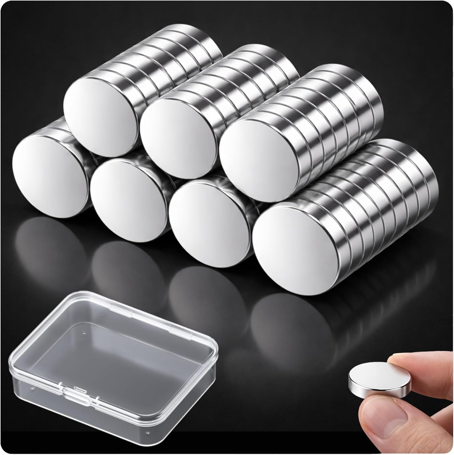 Thumbnail 6 de 100 Stück Starkmagnete – 5x2 mm Neodym Mini-Magnete für Whiteboard, Kühlschrank & Bastelprojekte