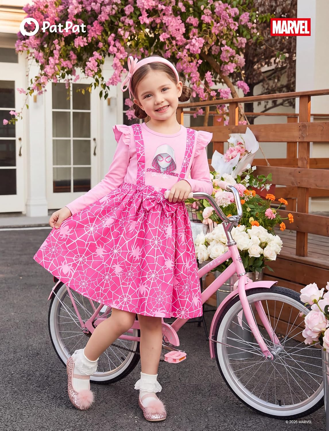 Detalle de Toddler Girl Overall Dress, 3M–6Y