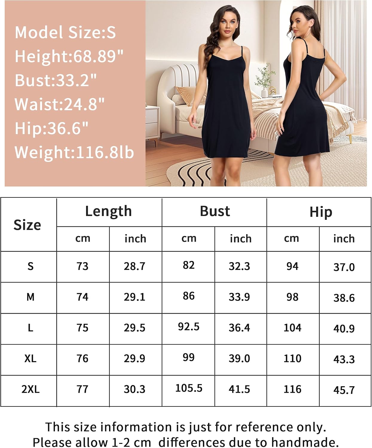 Thumbnail 5 de Sopesil Sottovesti da Donna: Sottoveste Completa Senza Spalline in Modal/Spandex