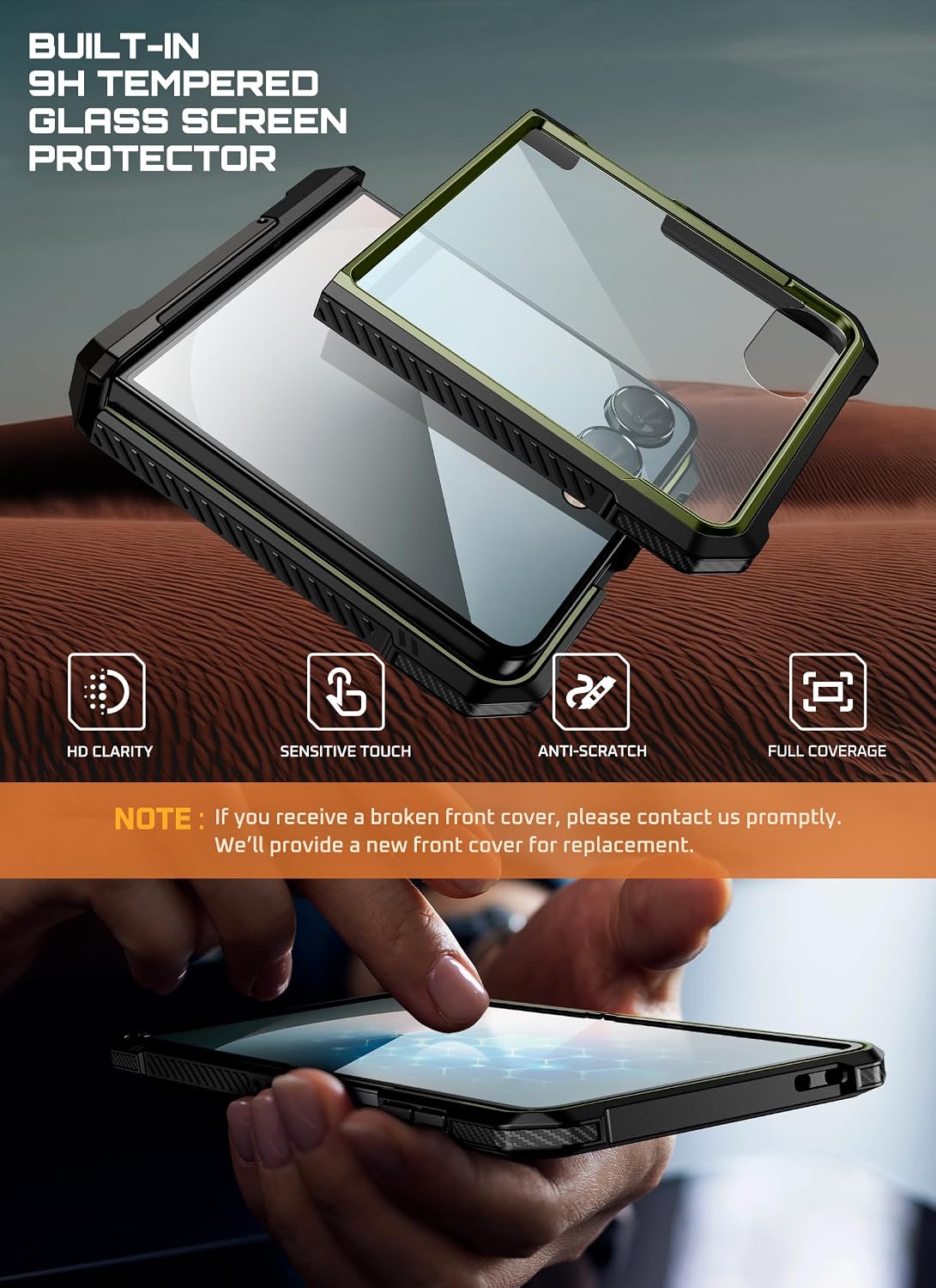 Thumbnail 4 de SUPCASE Galaxy Z Flip7 rugged case with stand