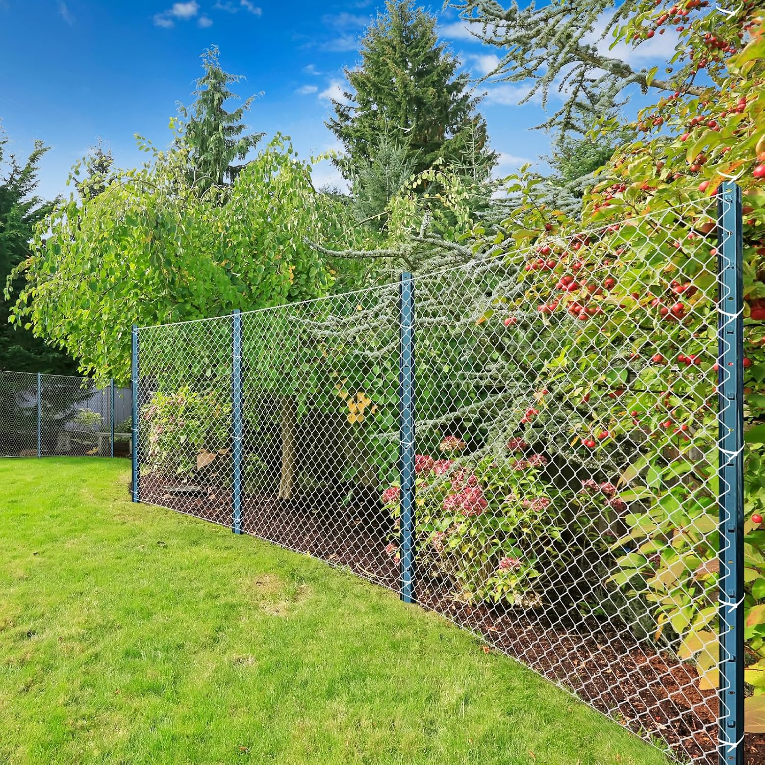 Thumbnail 5 de Thealyn U-Pfosten Set (10 Stück) 121 cm – verzinkte Metallpfosten für Gartenzäune & Tiergehege