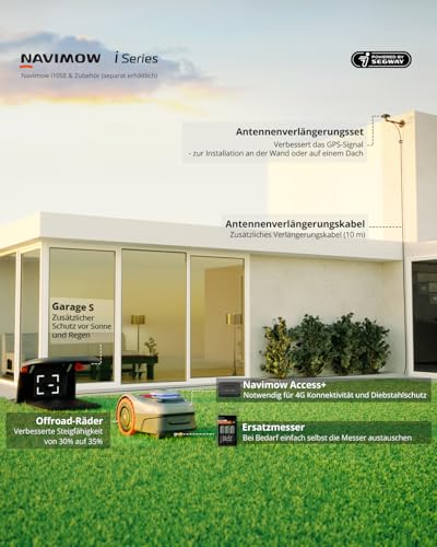 Thumbnail 7 de NAVIMOW i105 mit Garage – Mähroboter ohne Begrenzungskabel für 500 m²