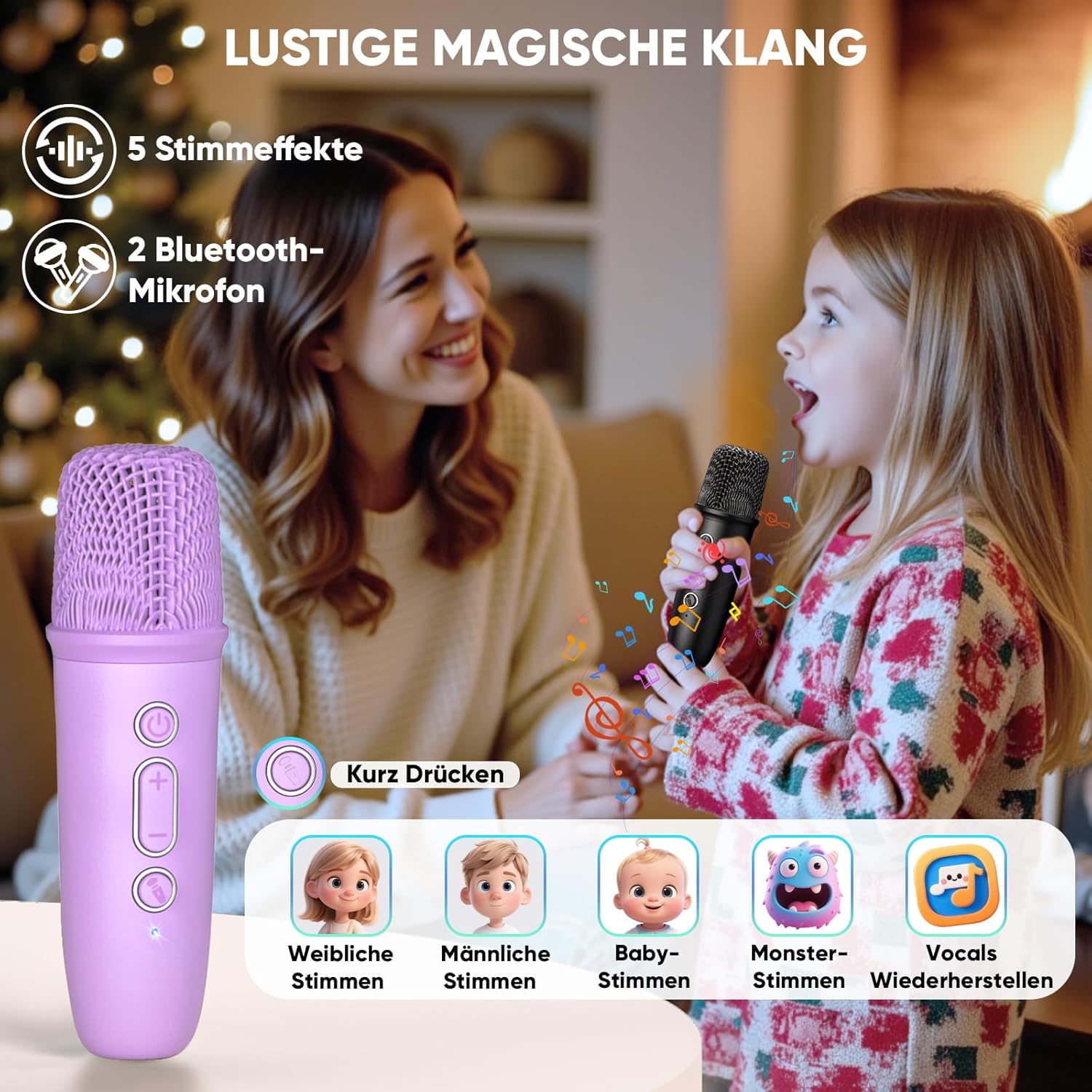 Thumbnail 4 de Dislocati Karaoke Anlage 2 Mikrofone 🎤
