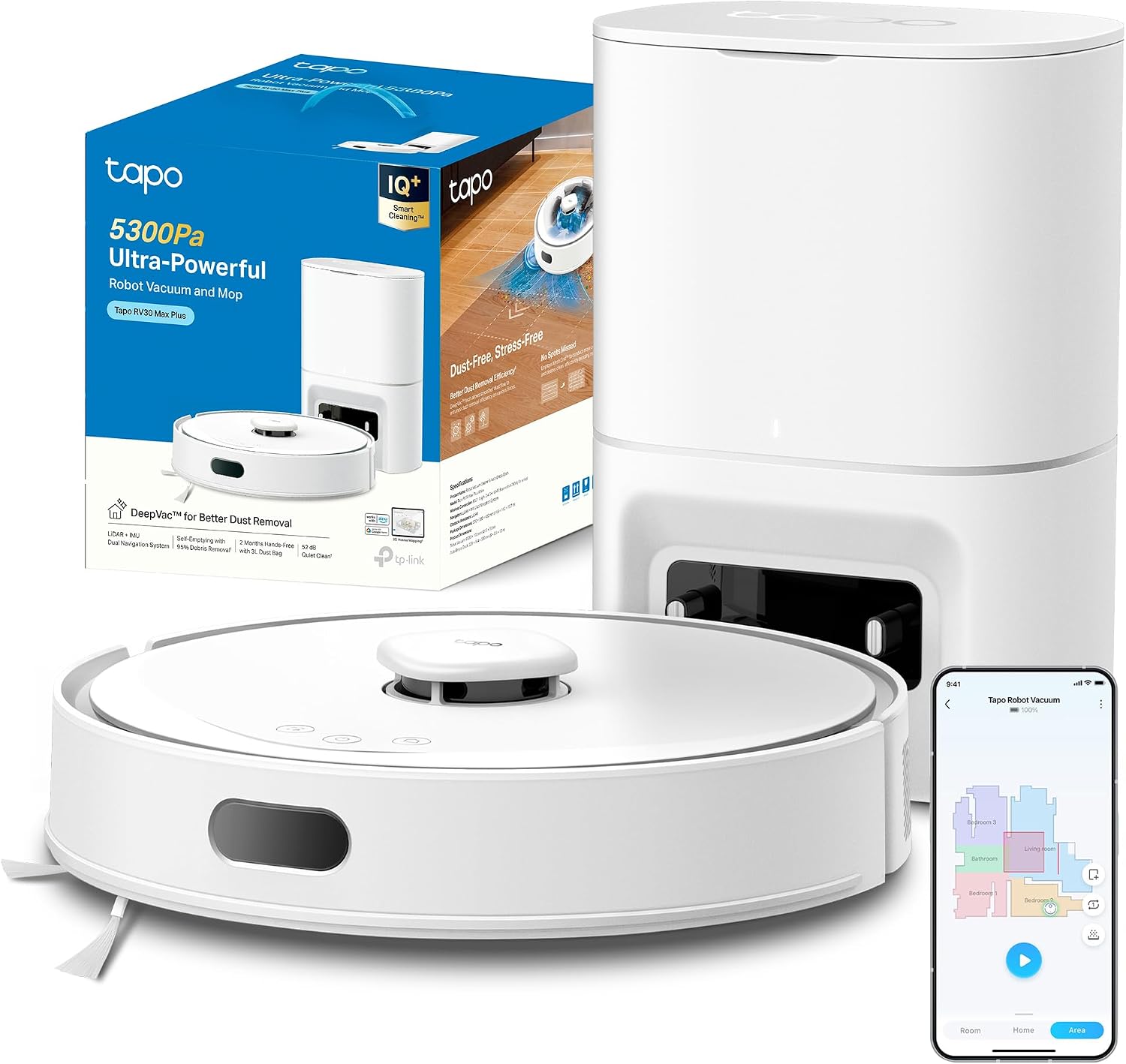 Detalle de Tapo RV30 MAX Plus 5300Pa