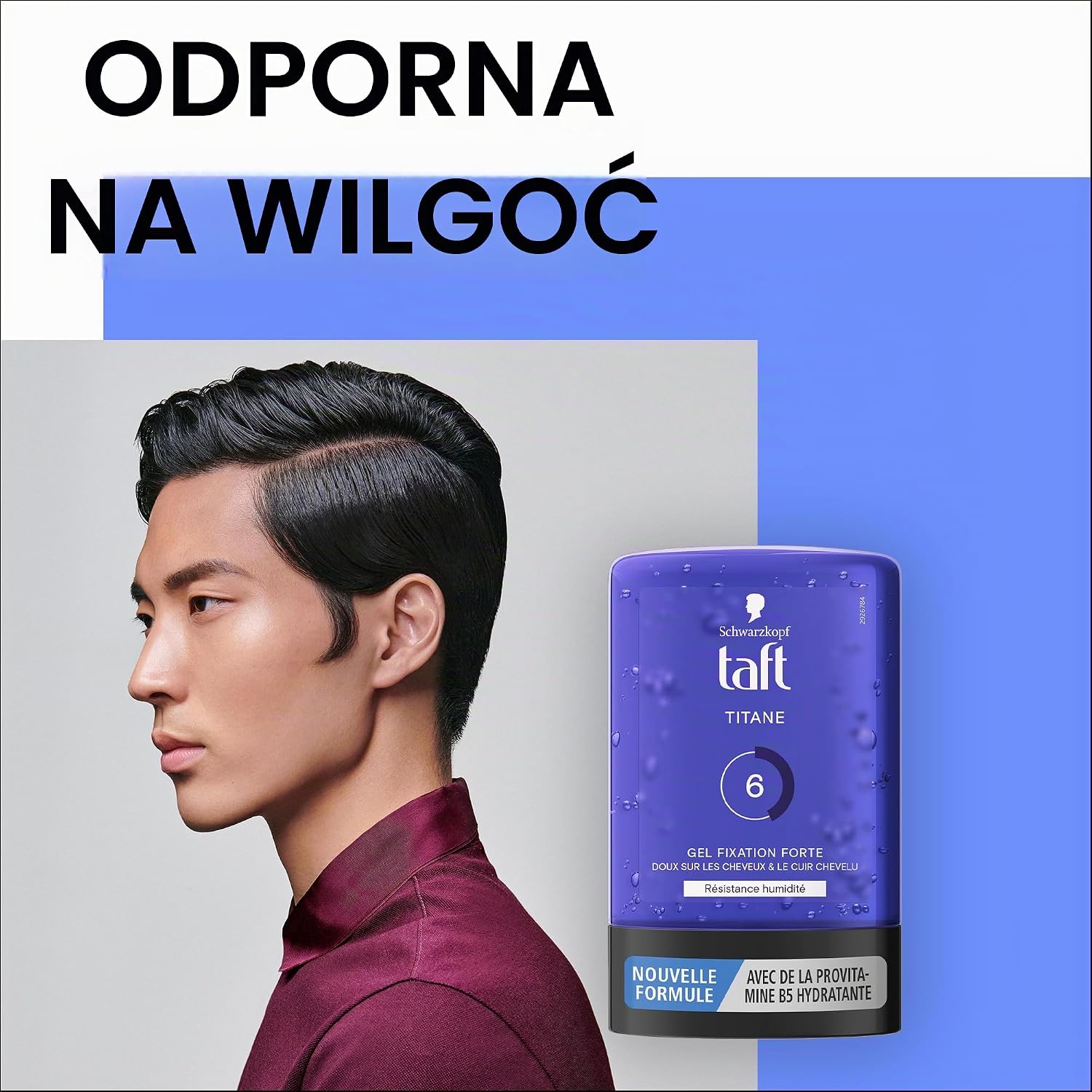 Thumbnail 2 de Schwarzkopf TAFT żel tytanowy do włosów, 300 ml, mocne utrwalenie i odporność na wilgoć