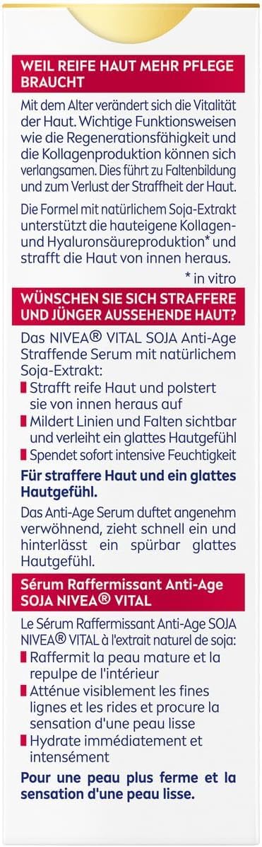Detalle 2 de NIVEA Vital Soja sérum reafirmante 40 ml